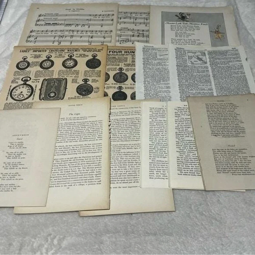 50+ piece Ephemera Lot 17 Collage Crafting Junk Journals Scrapbooking